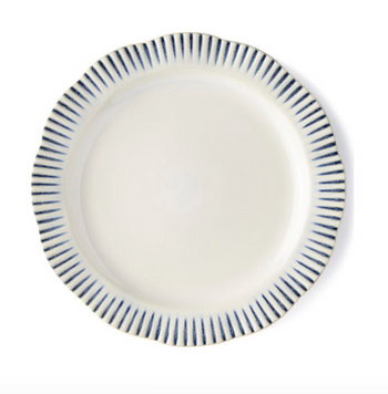 Juliska Sitio Stripe Dinner Plate - Indigo